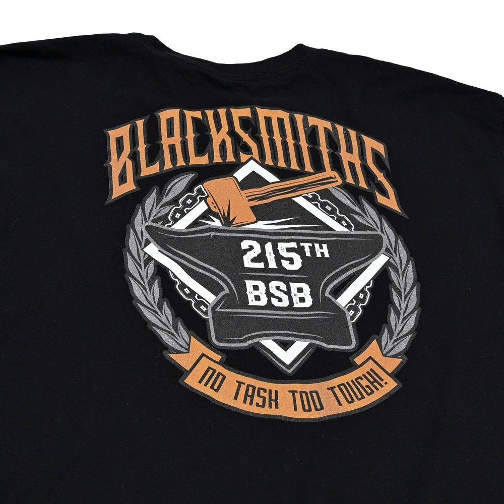 American Trigger Pullers Mens XL T-Shirt Black L/S 215th BSB Blacksmiths Air Cav
